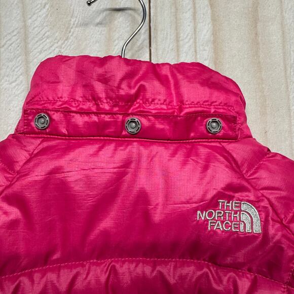 The North Face Girls 550 Down Fill Puffer Jacket Size XS (6) Hot Pink *No Hood* - Picture 7 of 9